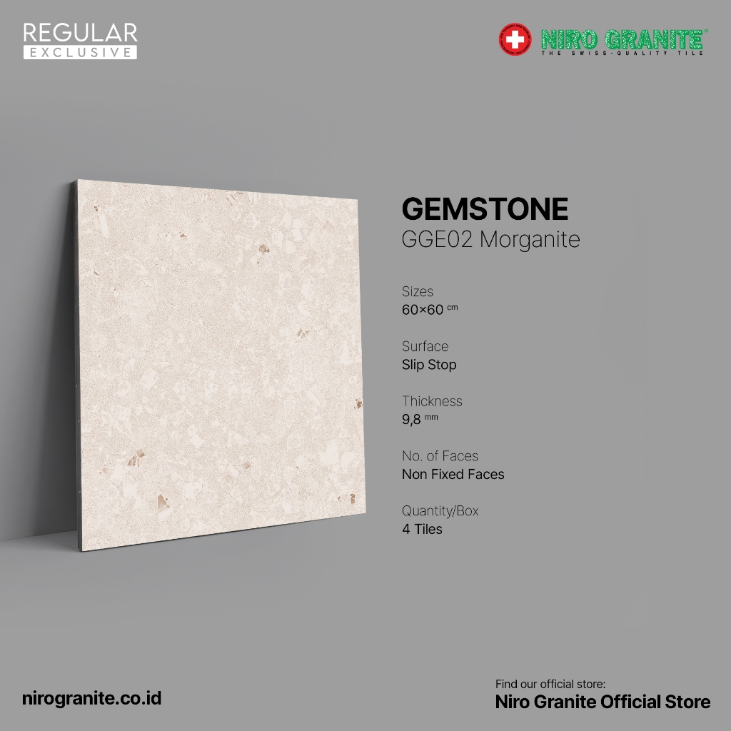 NIRO GRANITE 1st Grade - Gemstone GGE02 - Slip Stop - 60 x 60