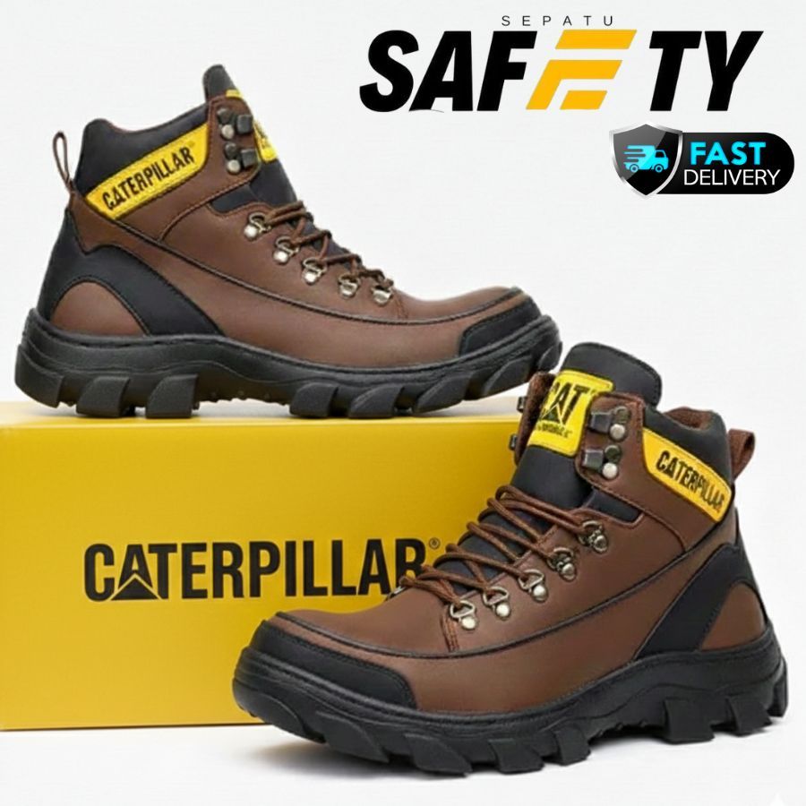 ARGON - Sepatu Safety Boots Pria, Sepatu Safety Ujung Besi Kerja Proyek Sepatu Safety Pria Sepatu Se