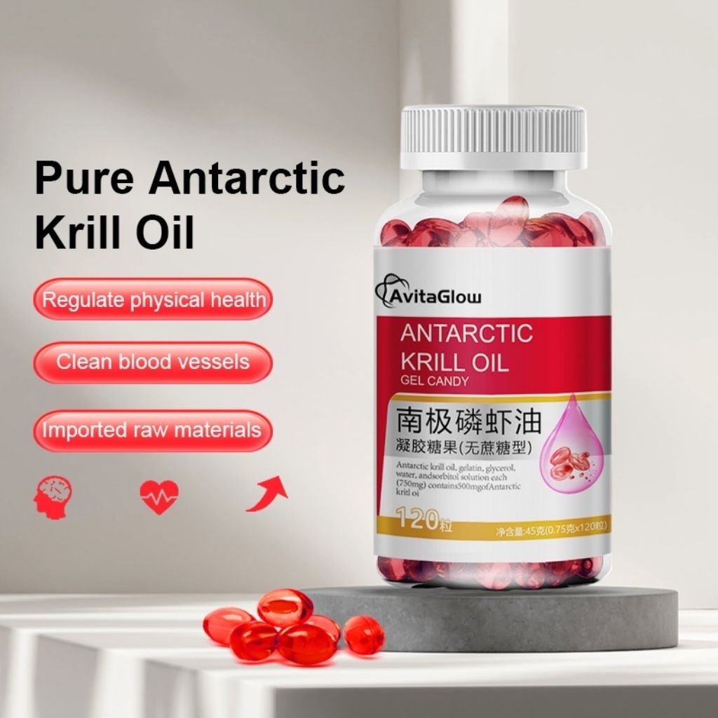 Antarctic Krill Oil Suplemen Kesehatan Otak & Mata isi 60 Butir