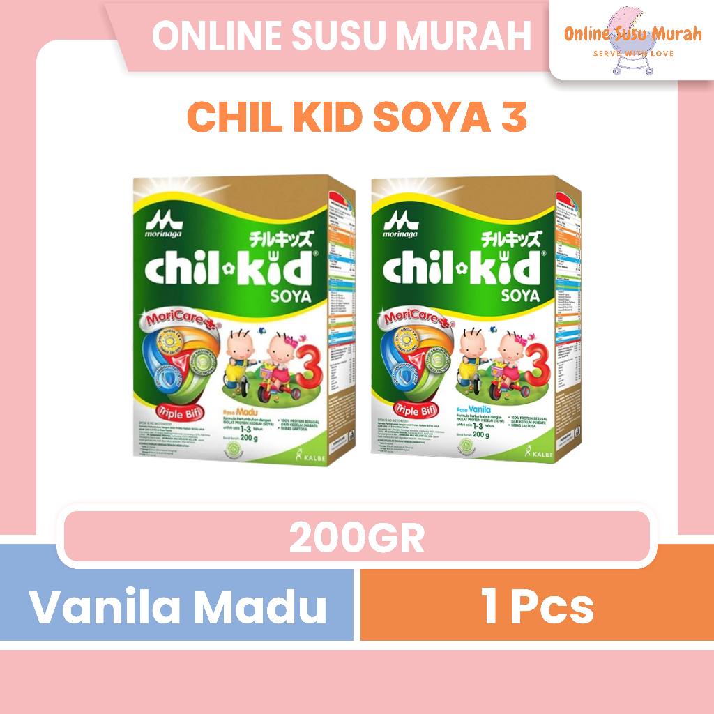 CHILKID SOYA VANILA 200 GR CHIL KID SOYA ALERGI 200GR MORINAGA SSKD