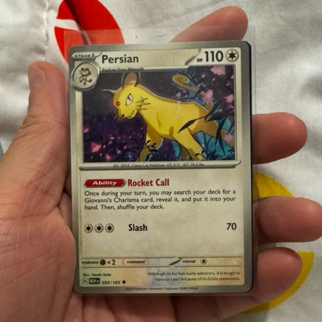 Persian 053/165 - Kartu Pokemon English