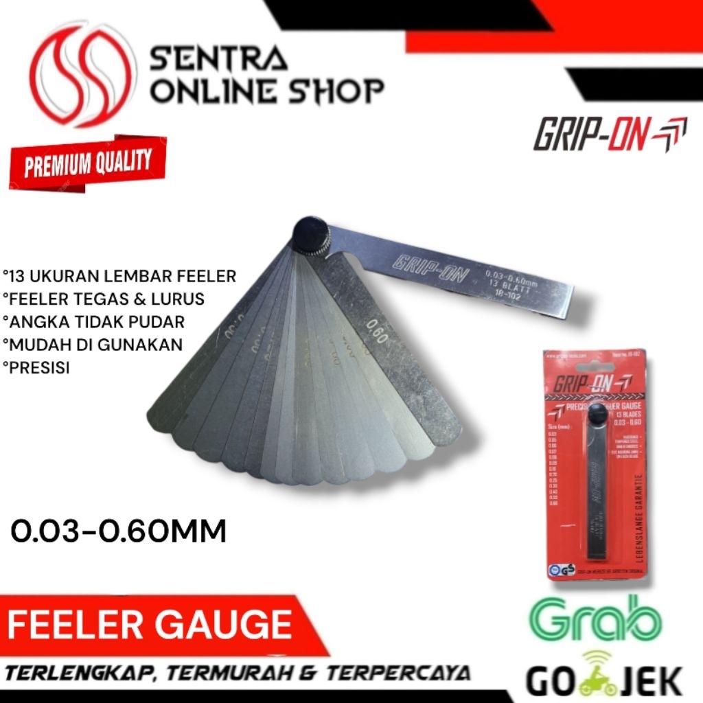 Puler puller feeler gauge alat ukur celah klep grip on