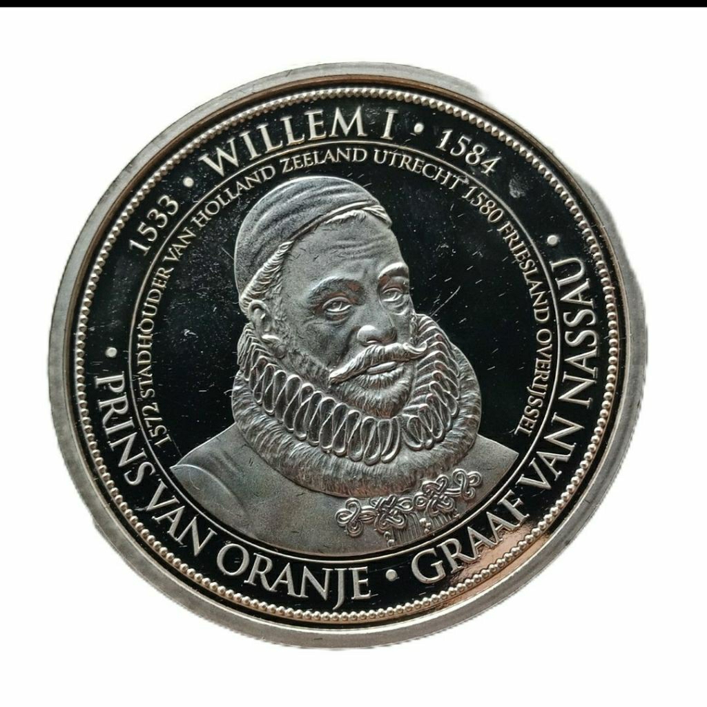 LANGKA PROOF 1533 -1584 WILLEM 1 KONINGRIJK BELANDA NEDERLAND BESAR 4CM KOLEKSI KUNO BANYAK DICARI K