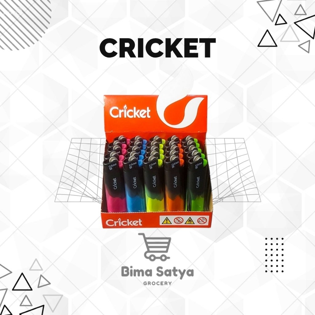 Korek Api Cricket / Lighter Cricket Fusion 3 Intense 100% Original Harga 1 box isi 25 pcs