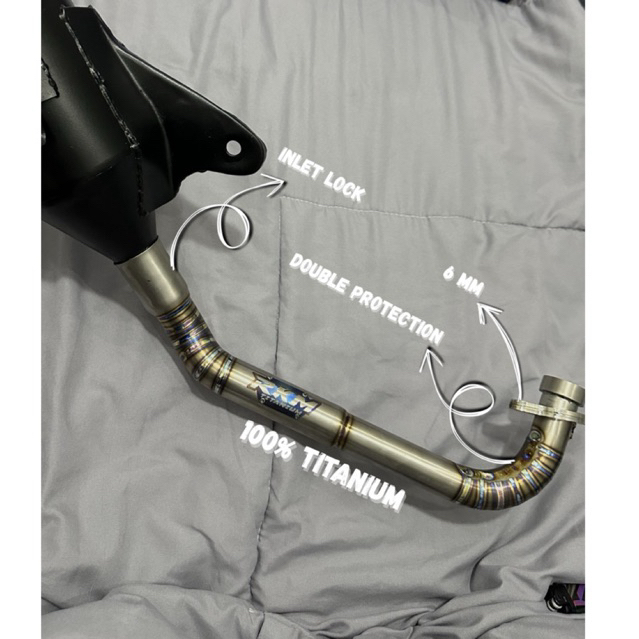 KNALPOT TITANIUM MIO/ KONDOMAN LEHER TITANIUM By RKM PRO EXHAUST