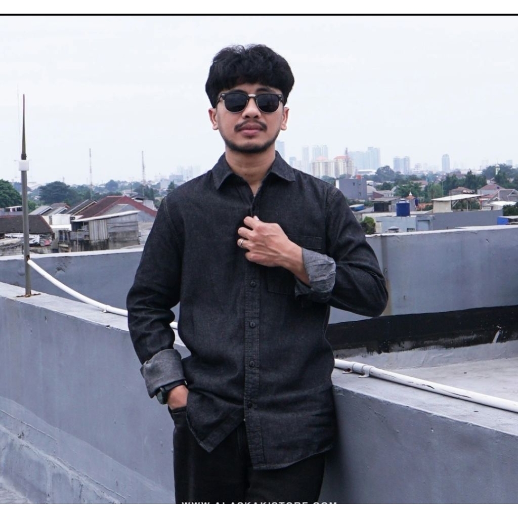 kemeja wrangler denim reguler fit Original