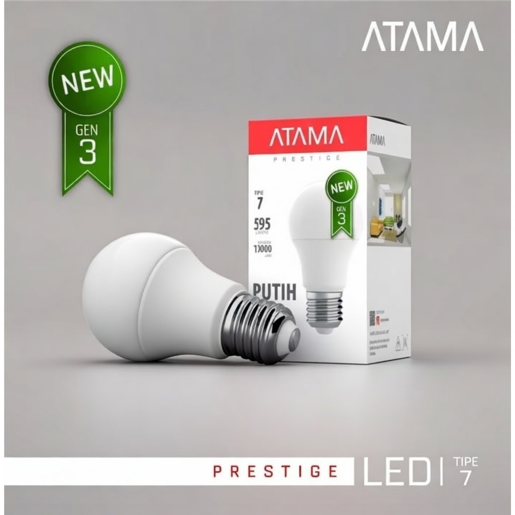 Lampu LED BULB ATAMA PRESTIGE Tipe 7 GEN 3 (NEW) Putih