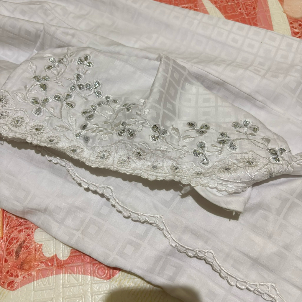 Preloved mukena terusan bordir