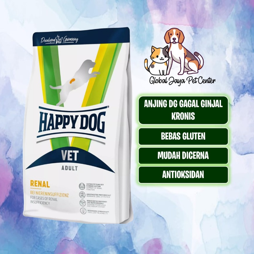Happy Dog Renal 12kg Freshpack makanan anjing sakit ginjal