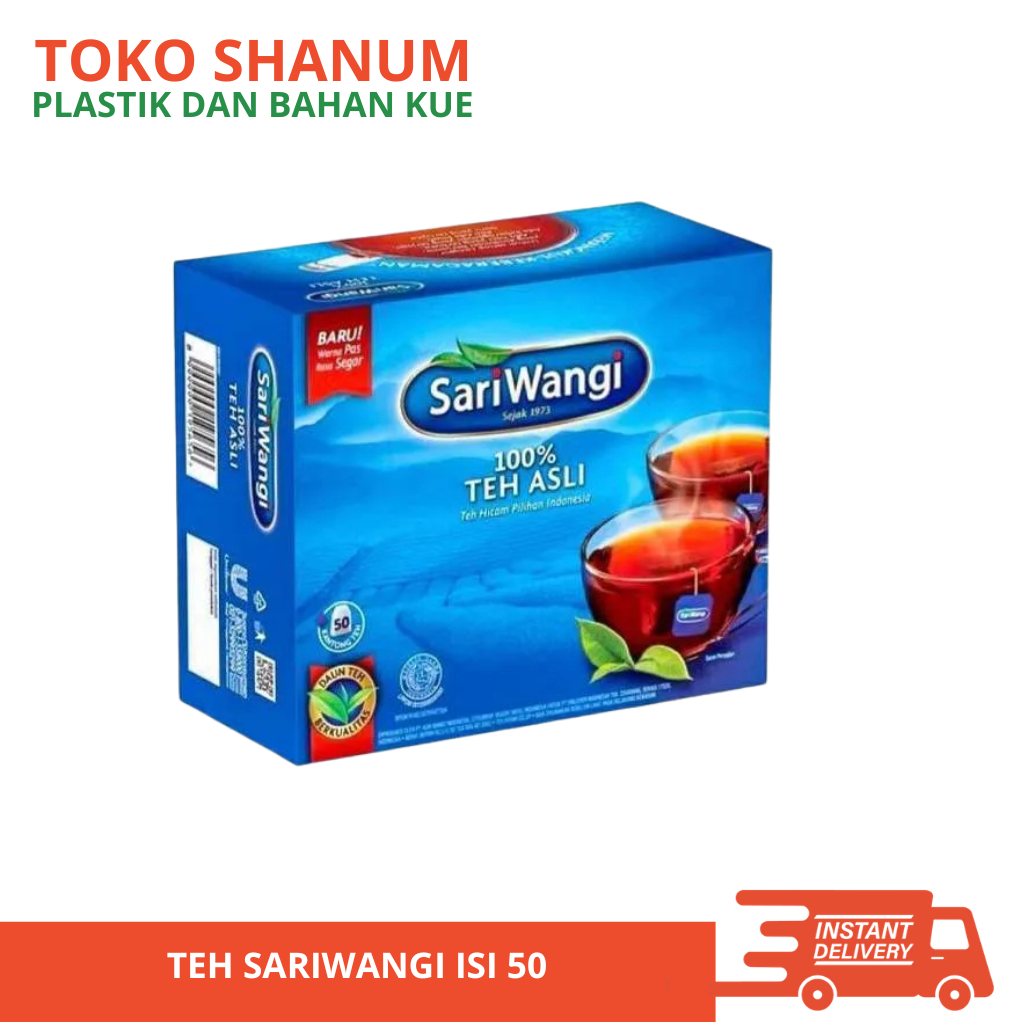 SARIWANGI TEH CELUP ASLI BOX ISI 50 / Teh Celup Sariwangi Isi 50