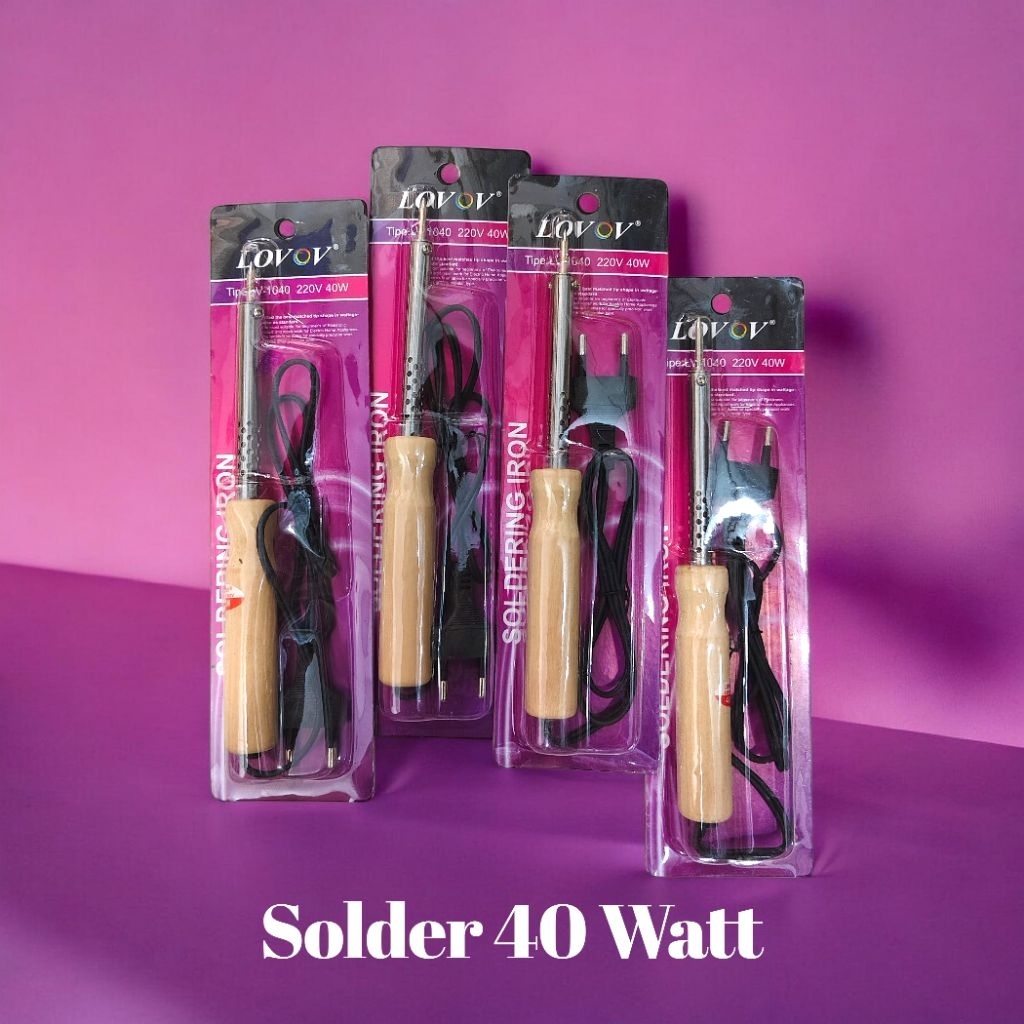 Solder 40W LOVOV 220V Original – Alat Solder Listrik 40 Watt Ujung Runcing – Solder Timah Elektronik