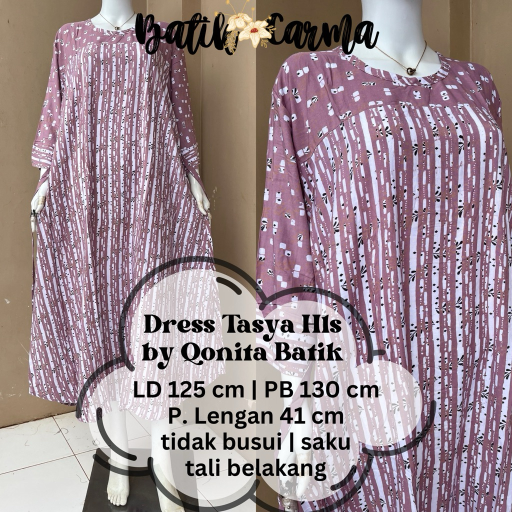 Dress Tasya Jumbo Hls by Qonita Batik Pekaongan