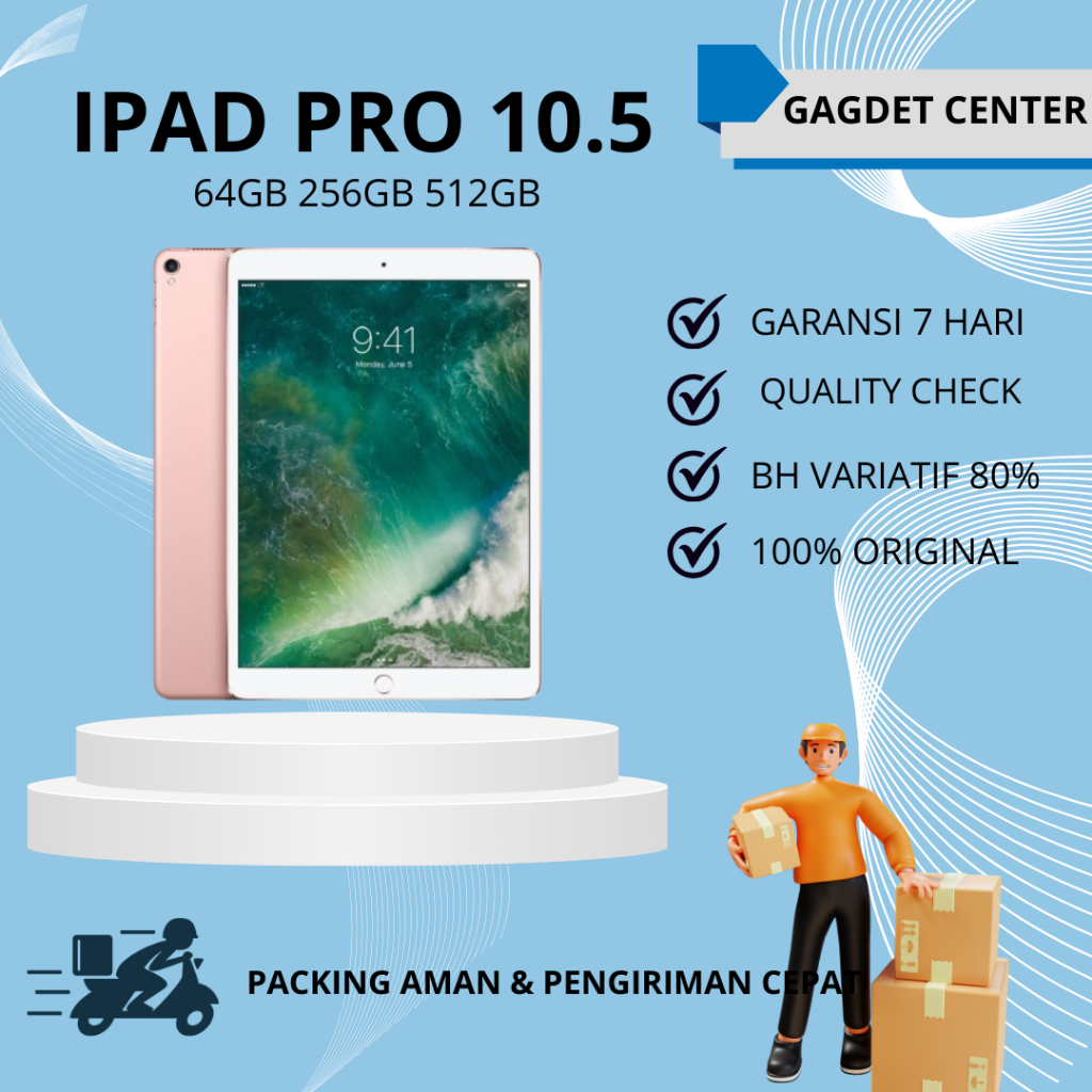 iPad Pro 10.5 inch 2017 64GB 256GB Second Original WiFi Only | GADGET CENTER