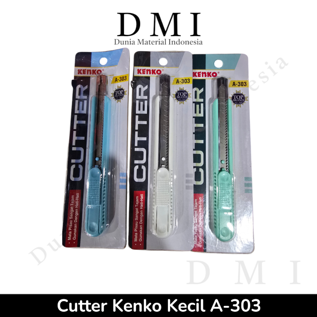 Cutter Kenko Kecil A303 | Cuter Kenko A-303 | Pemotong Kertas | Alat Potong | ATK