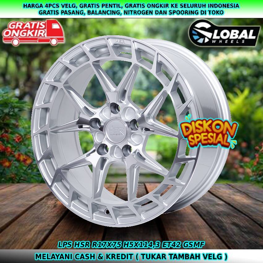 Velg mobil R17 cocok untuk mobil Accord| BRV| Civic| CRV| CRZ| HRV| dll velg hsr lps R17