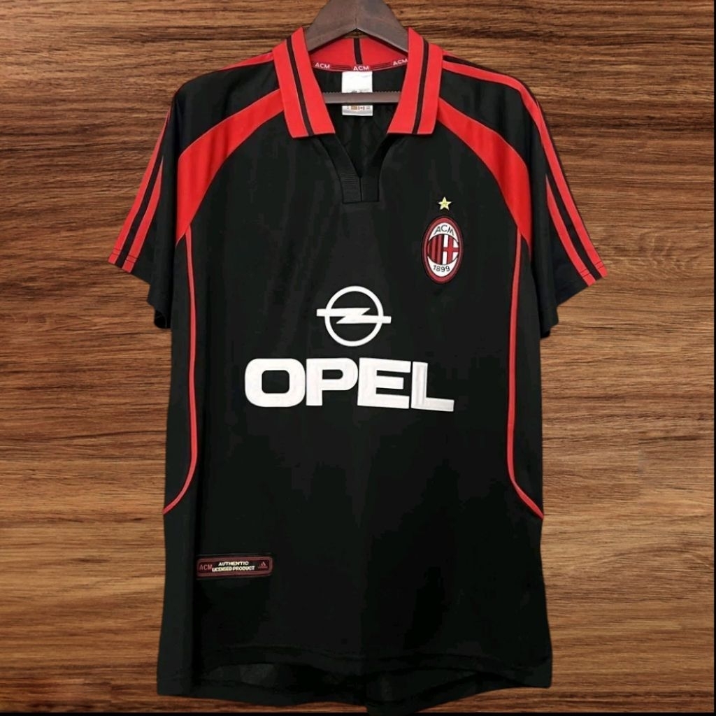 (RETRO) BAJU JERSEY BOLA AC MILAN 3RD 00/01 HIGH QUALITY