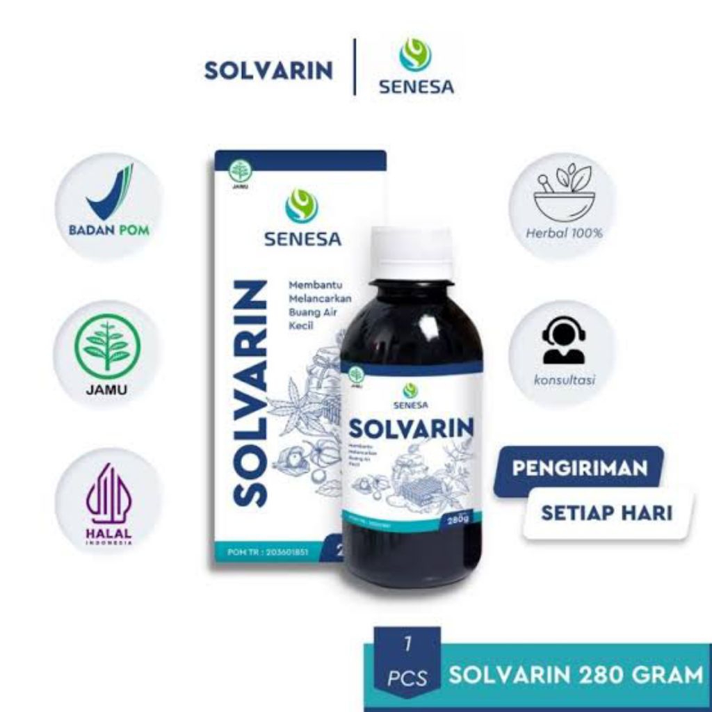 Solvarin Madu Obat Herbal Sering Kencing Infeksi Saluran Perkemihan Batu Ginjal Prostat Original
