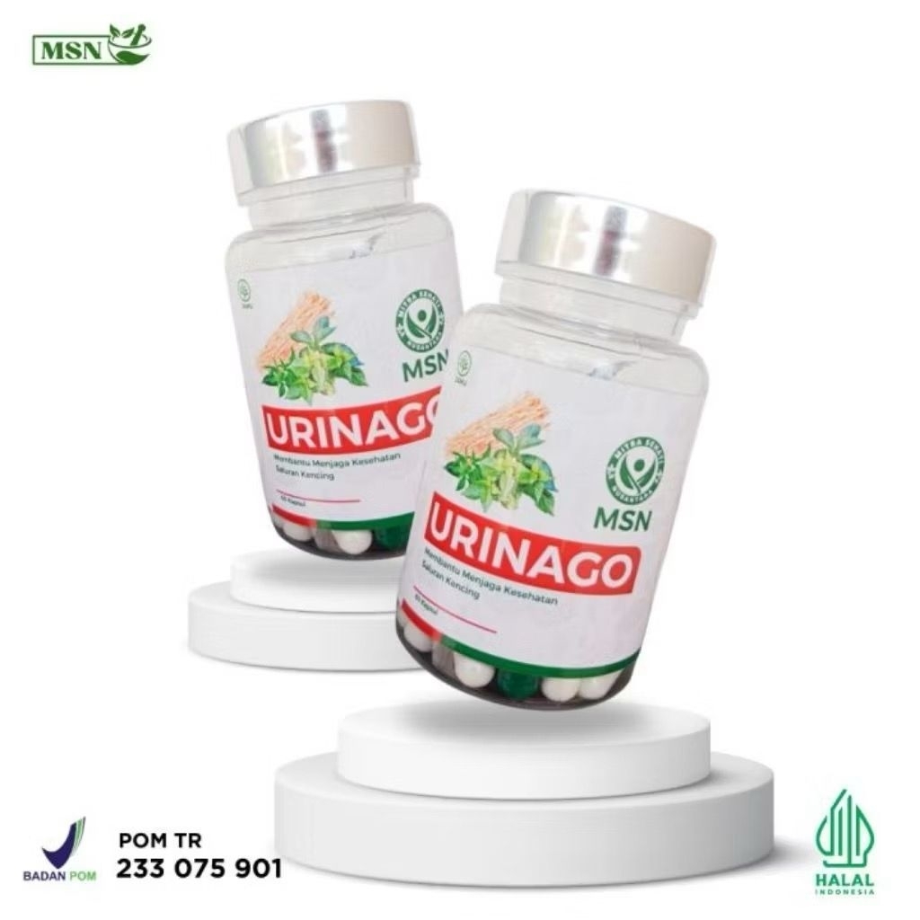 1 Botol URINAGO ORIGINAL Solusi Terbaik Urinago MSN Obat Ampuh Sipilis, Gonore, Kencing Nanah - Semb
