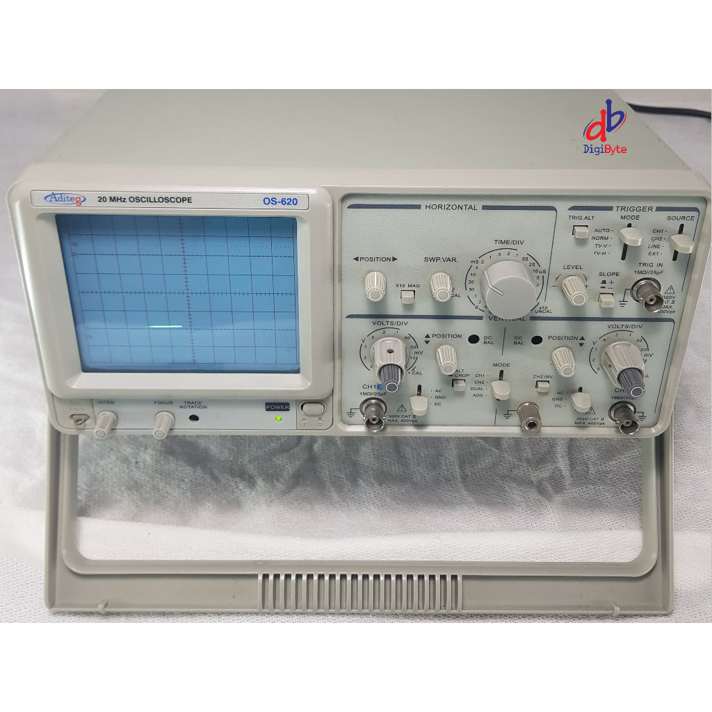 Oscilloscope 20 Mhz ADITEG OS-620 Osiloskop 20MHz Like New