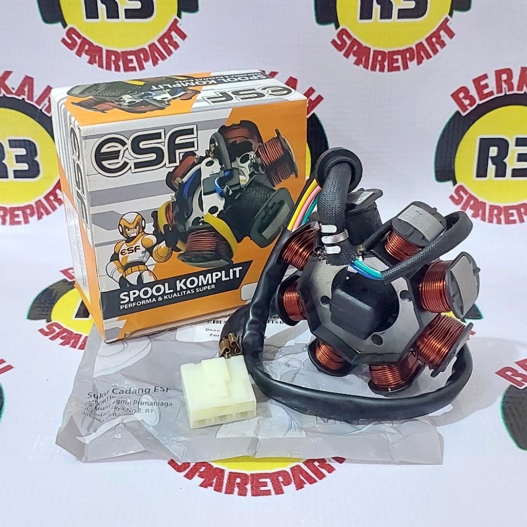 Spul super Kaisar Appktm Jialing HTM Nozomi 8 Pole/lilitan/gulungan baut 3 motor roda tiga -Sedia sp