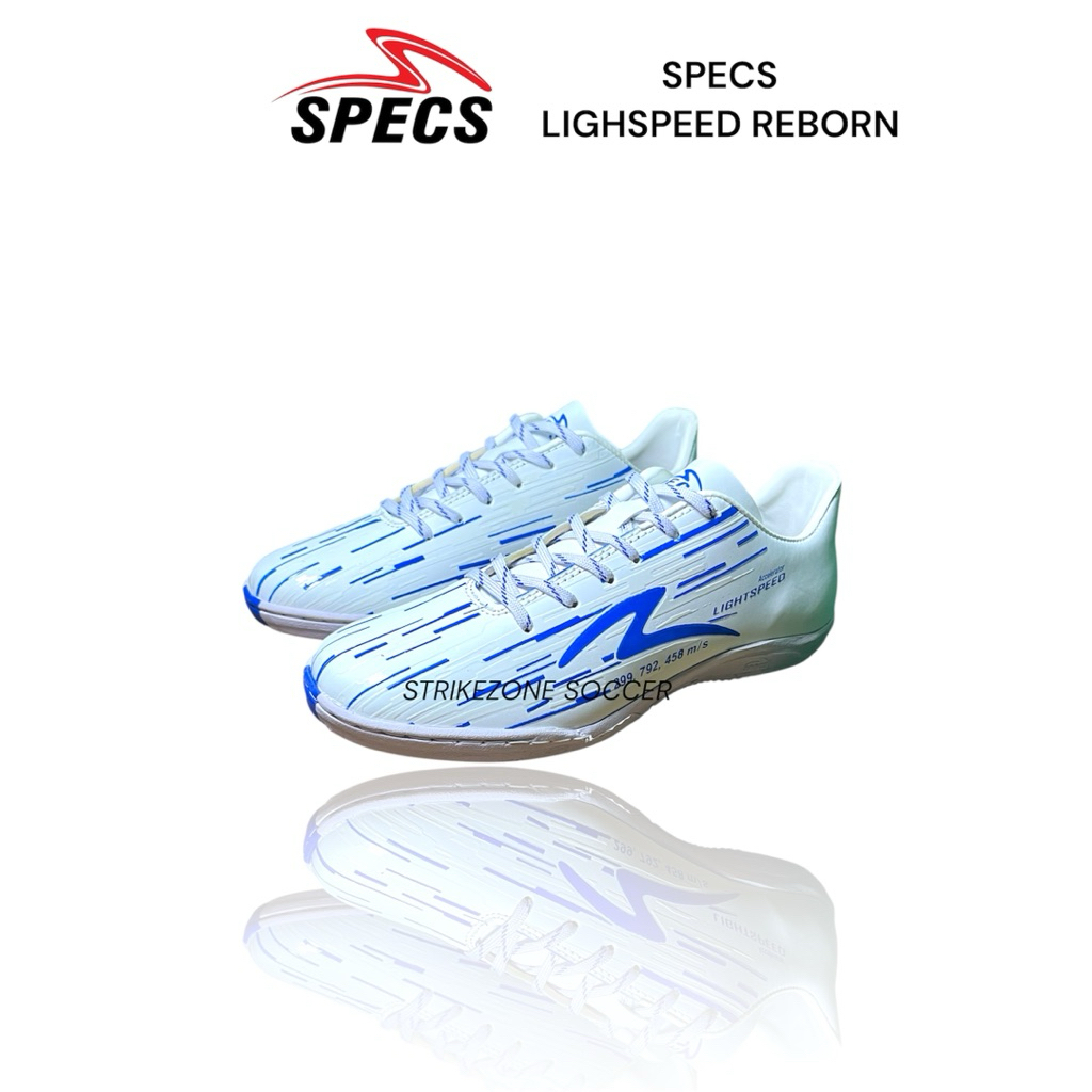 Sepatu Futsal Specs Lightspeed Reborn - WHITE/BLUE