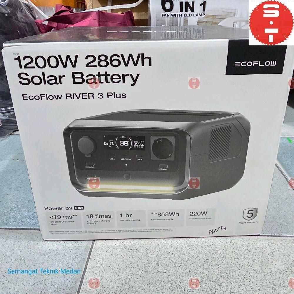 ECOFLOW RIVER 3 PLUS CHARGING PORTABLE POWER STATION TENAGA SURYA 600W 1200W 286Wh RIVER3 RIVER 3 PL