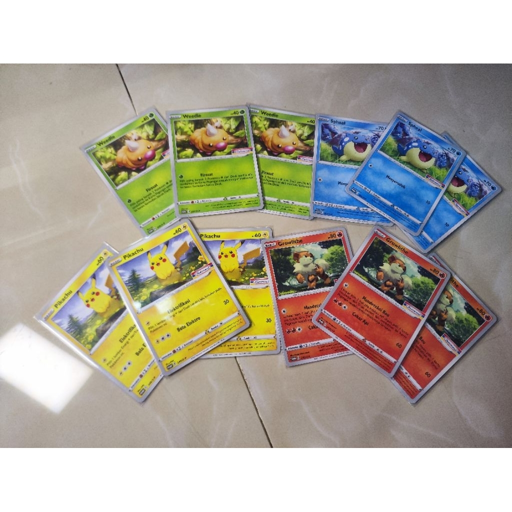 Promo Pokemon Pikachu Indomaret Set