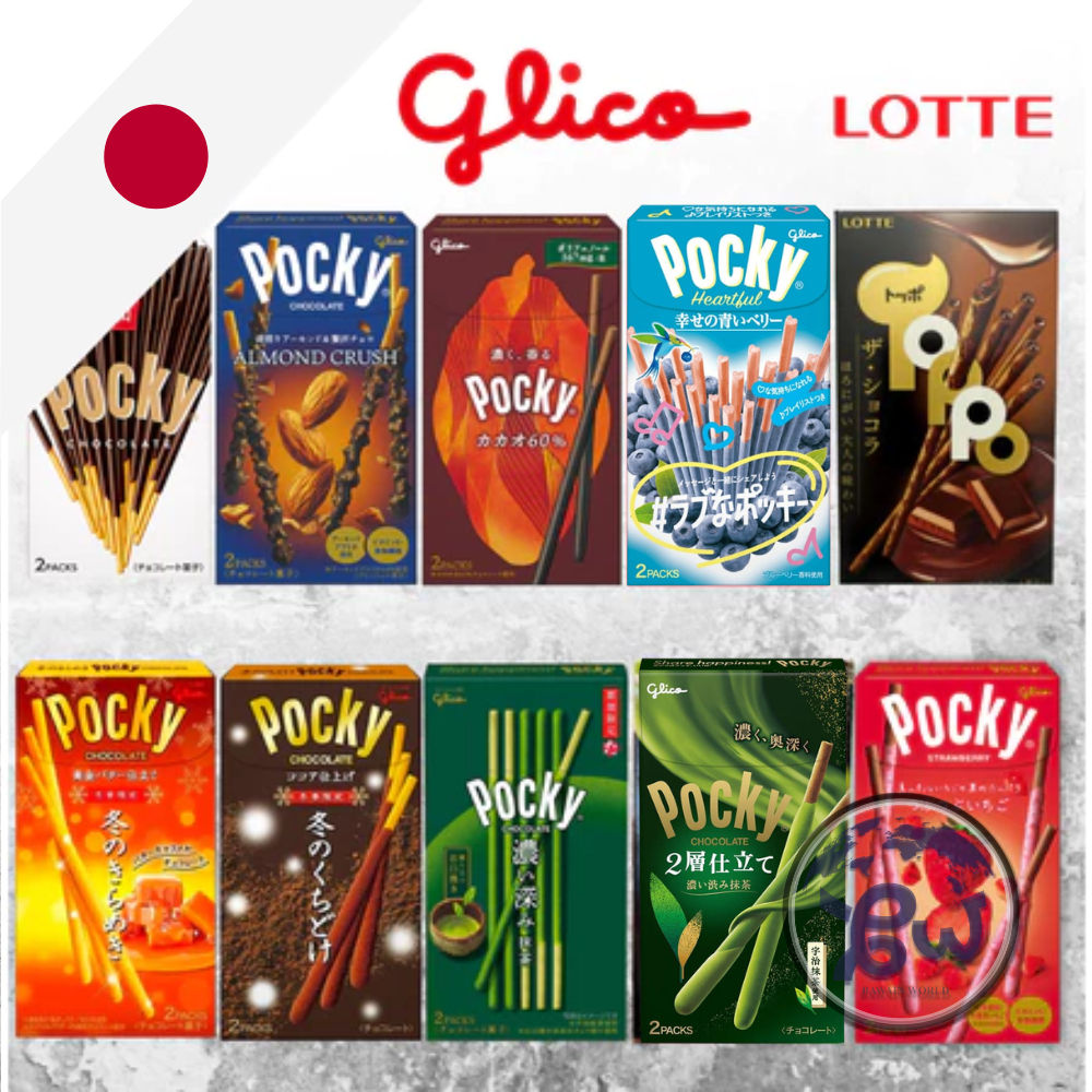 [READY] Pocky Matcha/Pocky Crunchy Strawberry/Pocky Almond Crush/Pocky Gokuboso/Biskuit Japan/Pocky 