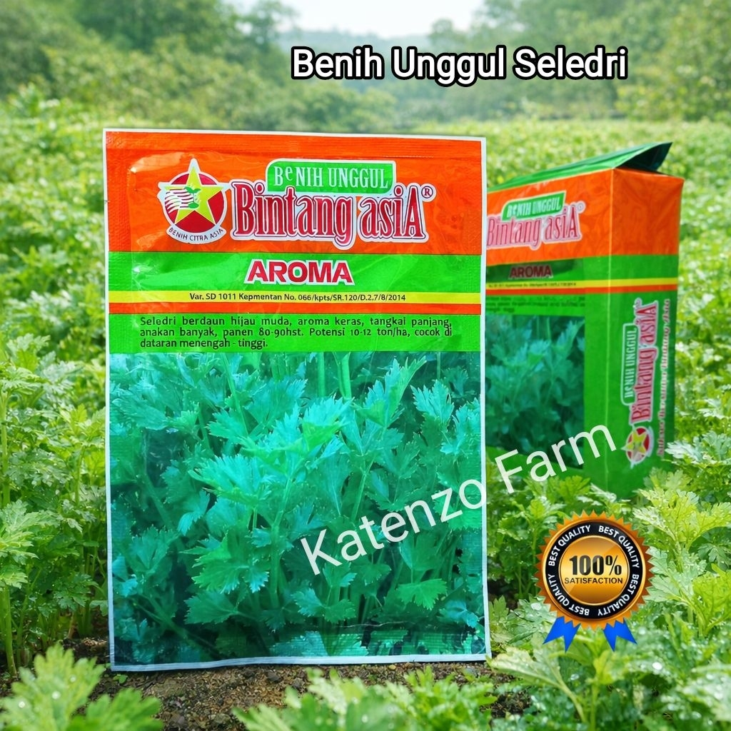 Benih Seledri Aroma 20 gram  Daun Hijau, Aroma Keras, Anakan Banyak