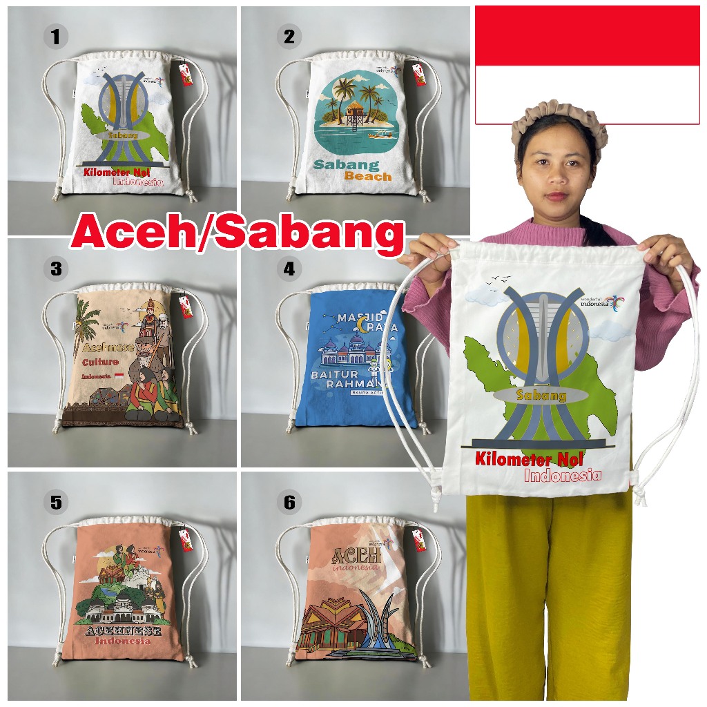 Tas Serut Aceh Sabang 6 Motif Kanvas 008