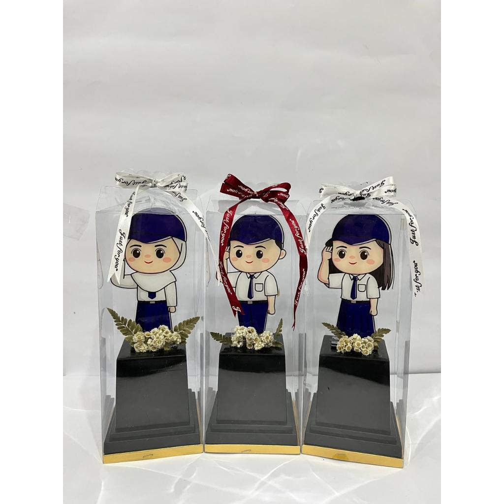 PIALA AKRILIK WISUDA, CUSTOM TULISAN