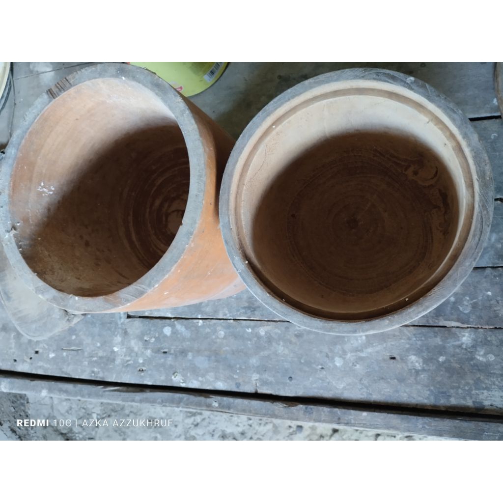 lumpang kayu jati dan kayu nangka