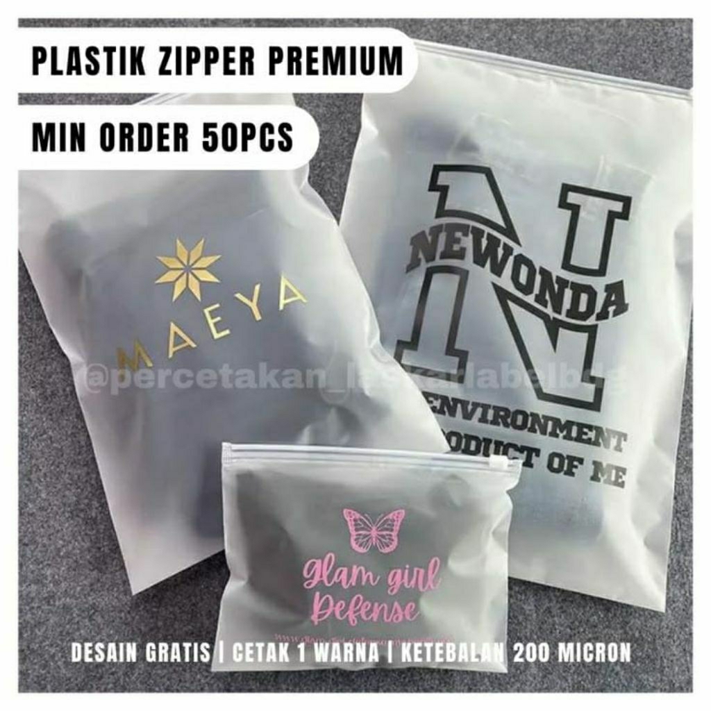 ziplock custom,plastik custom,pouch ziplock,min order 50pcs,