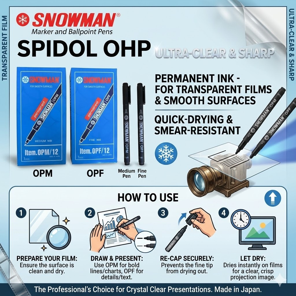 Pulpen Marker Permanent Snowman OPF