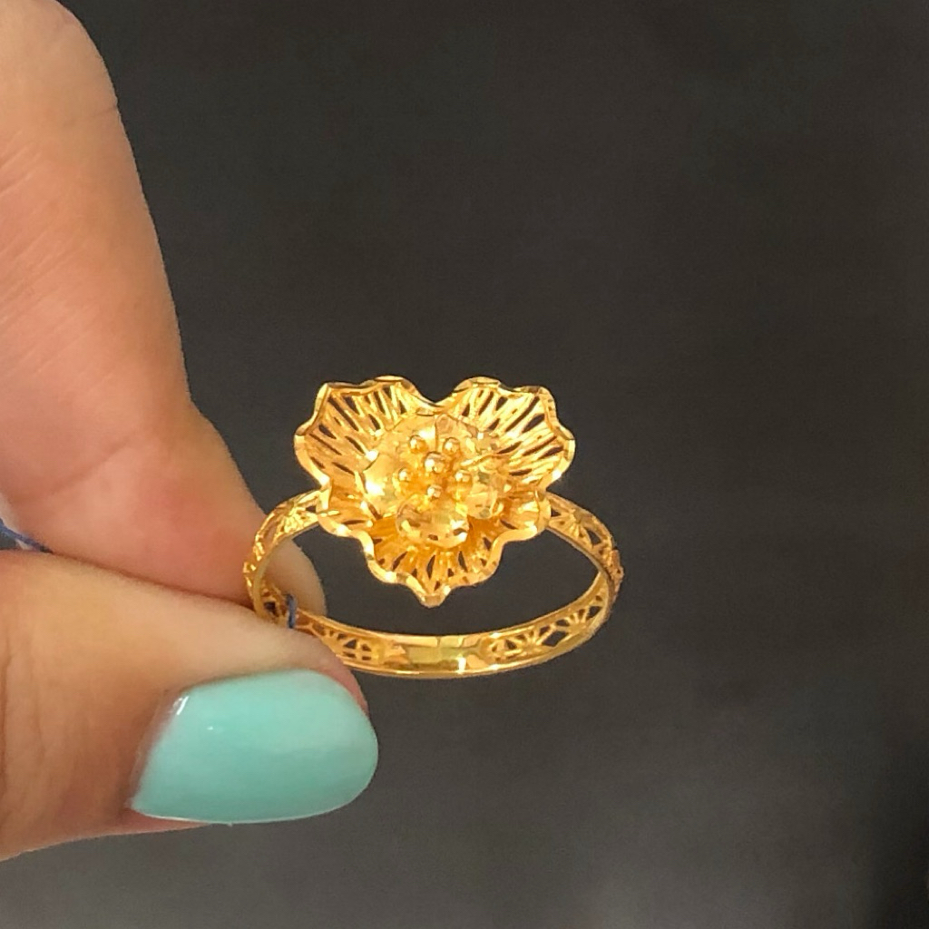 1- CINCIN LOVE BUNGA EDELWEISS UBS 1.6GR KADAR 375 UKURAN 23