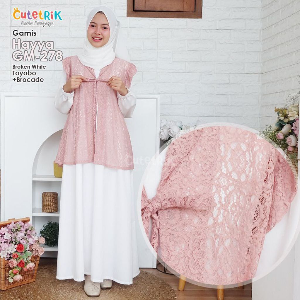 vs GAMIS  mix outer Brocade anak remaja tanggung  CUTETRIK TERBARU
