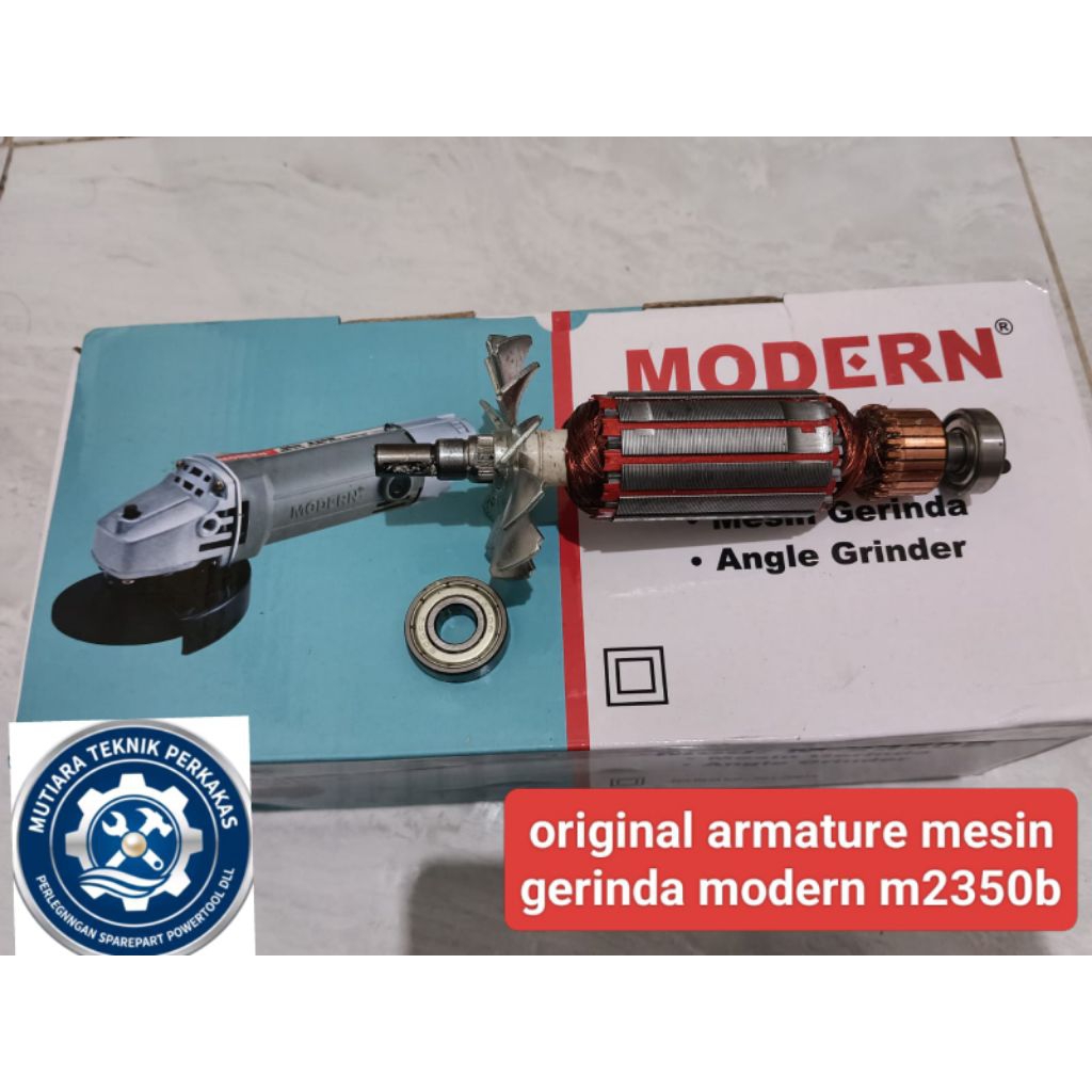 original armature mesin gerinda modern m2350b