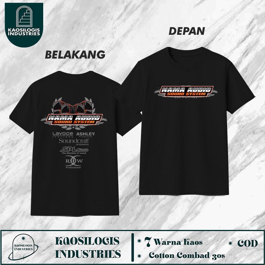 Kaos Nama Audio Sound System Official Music Custom Nama Audio Operator Sound System