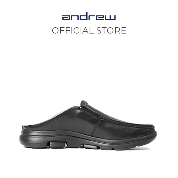Sandal Casual Pria Andrew Shoes Drake Black