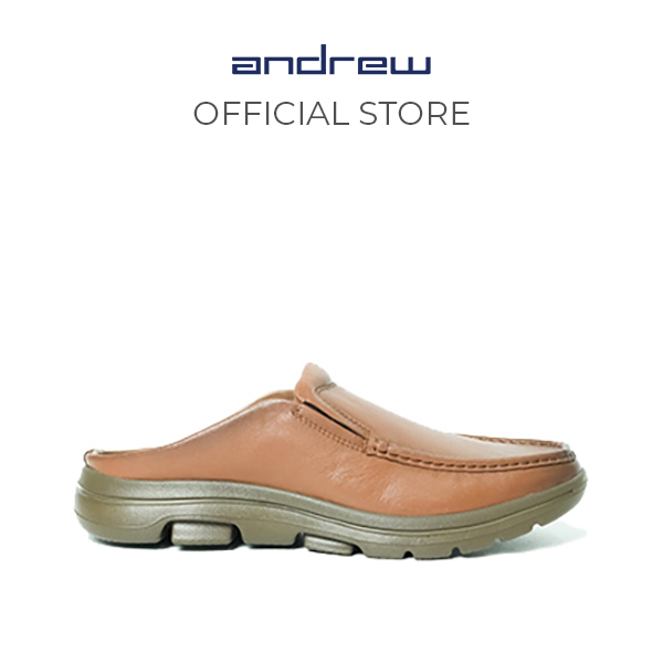 Sandal Casual Pria Andrew Shoes Drake Brown