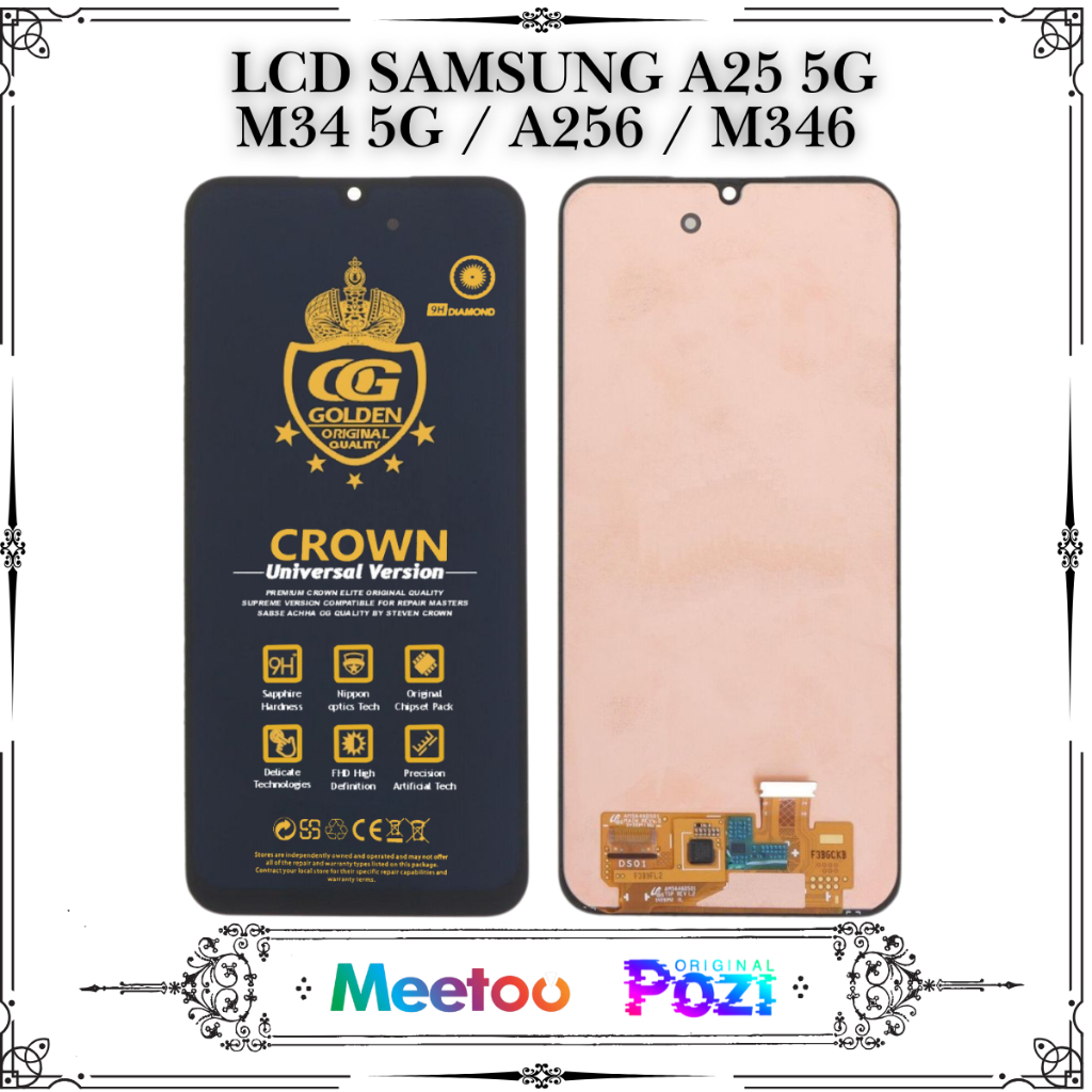 LCD SAMSUNG A25 / (SAMSUNG GALAXY A25 / M34 5G) / A256 / M346 TOUCHSCREEN FULLSET COMPLETE ORIGINAL