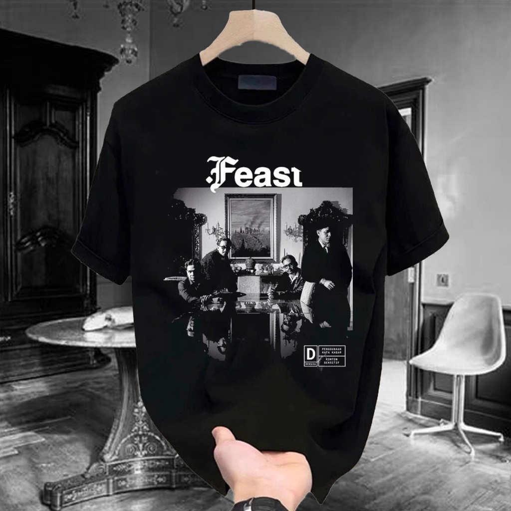 Kaos 24S 200 GSM Feast Membangun Dan Menghancurkan  - Album Musik Feast Membangun Dan Menghancurkan