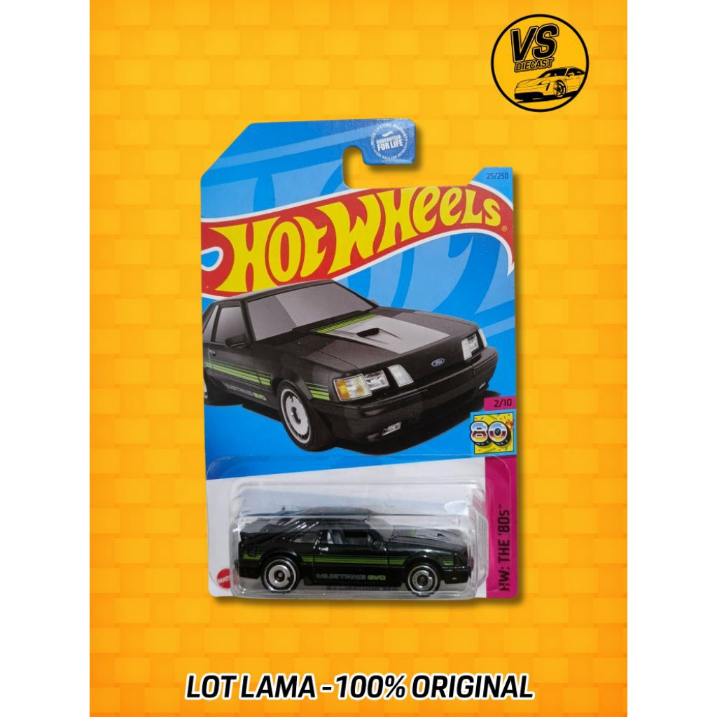HOT WHEELS '84 MUSTANG SVO BLACK