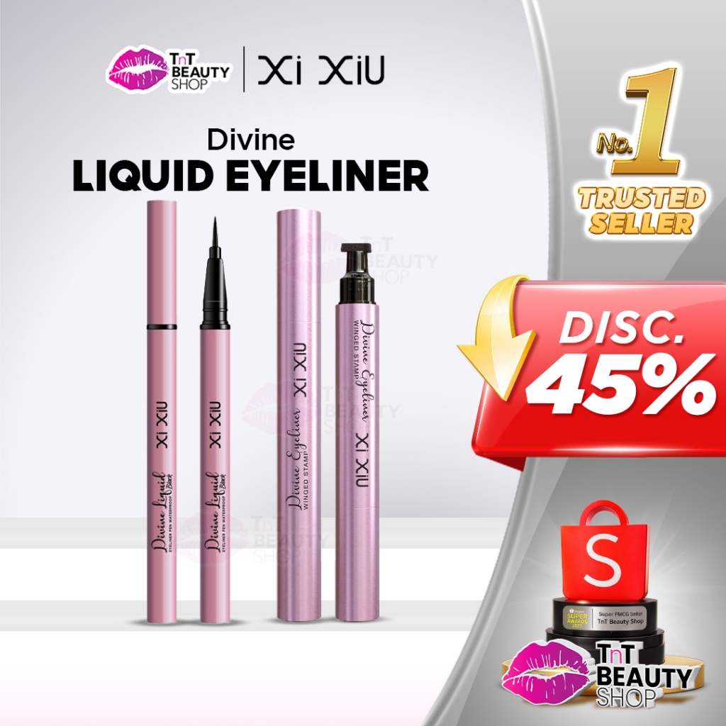 Xi Xiu Divine Liquid Eyeliner Pen Waterproof | Stamp Black | Tnt Beauty Shop