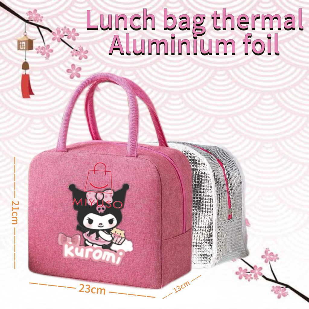 Tas bekal aluminium foil Lunch bag thermal aluminium foil