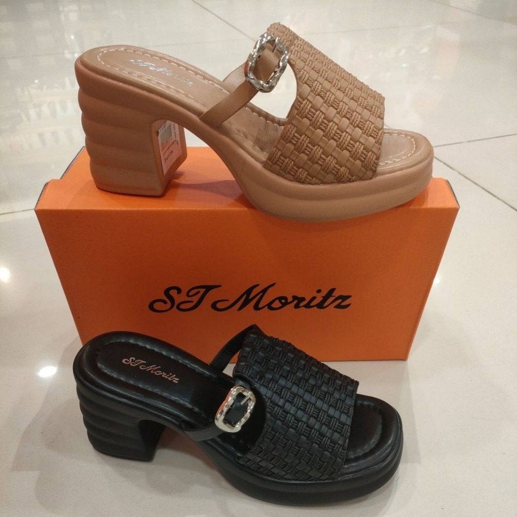 SANDAL RINGAN ST MORITZ HAK 7CM NEW ARRIVAL (36-40)