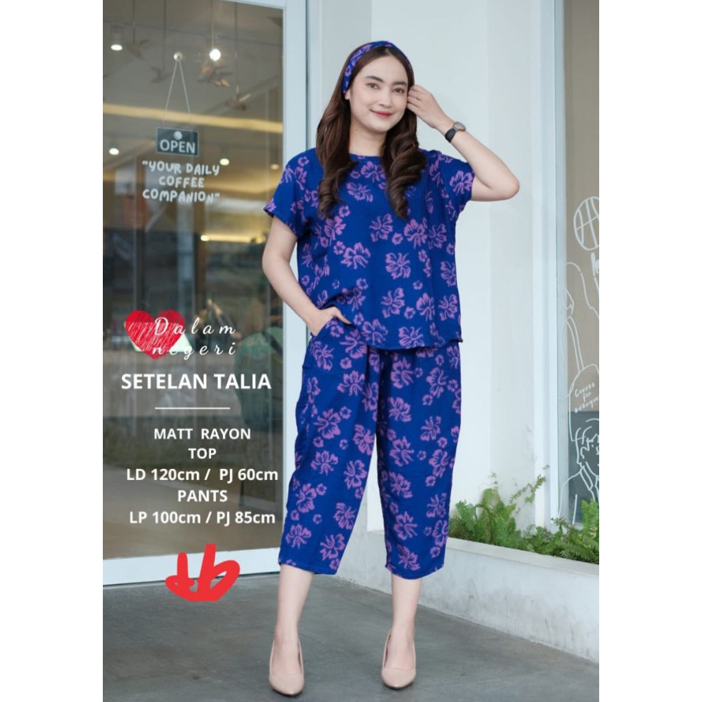 setelan/babydoll gendis dan juwita batik smoke cap