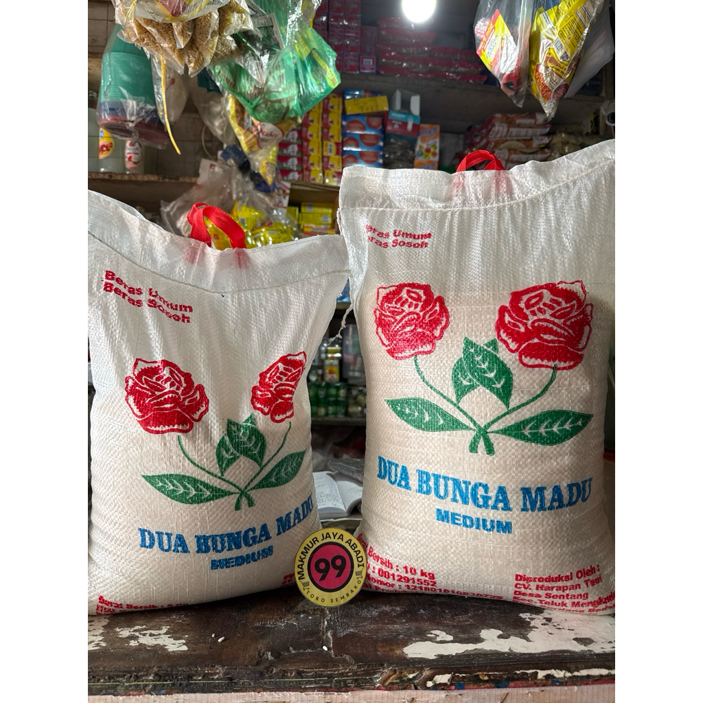 Beras Merek Bunga Mawar 5 kg, 10 kg