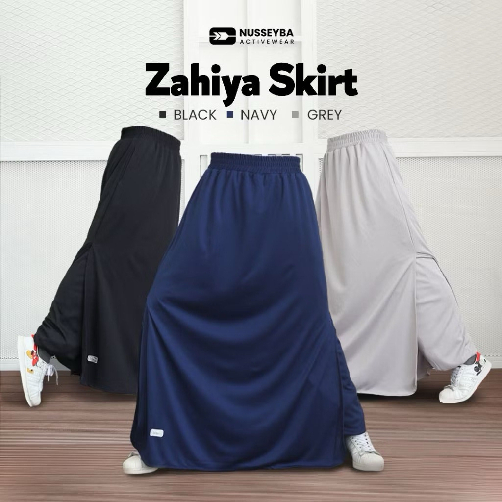 Nusseyba Zahiya Skirt | Rok Celana Olahraga | Rok Celana Wanita Muslimah (Rokcel)