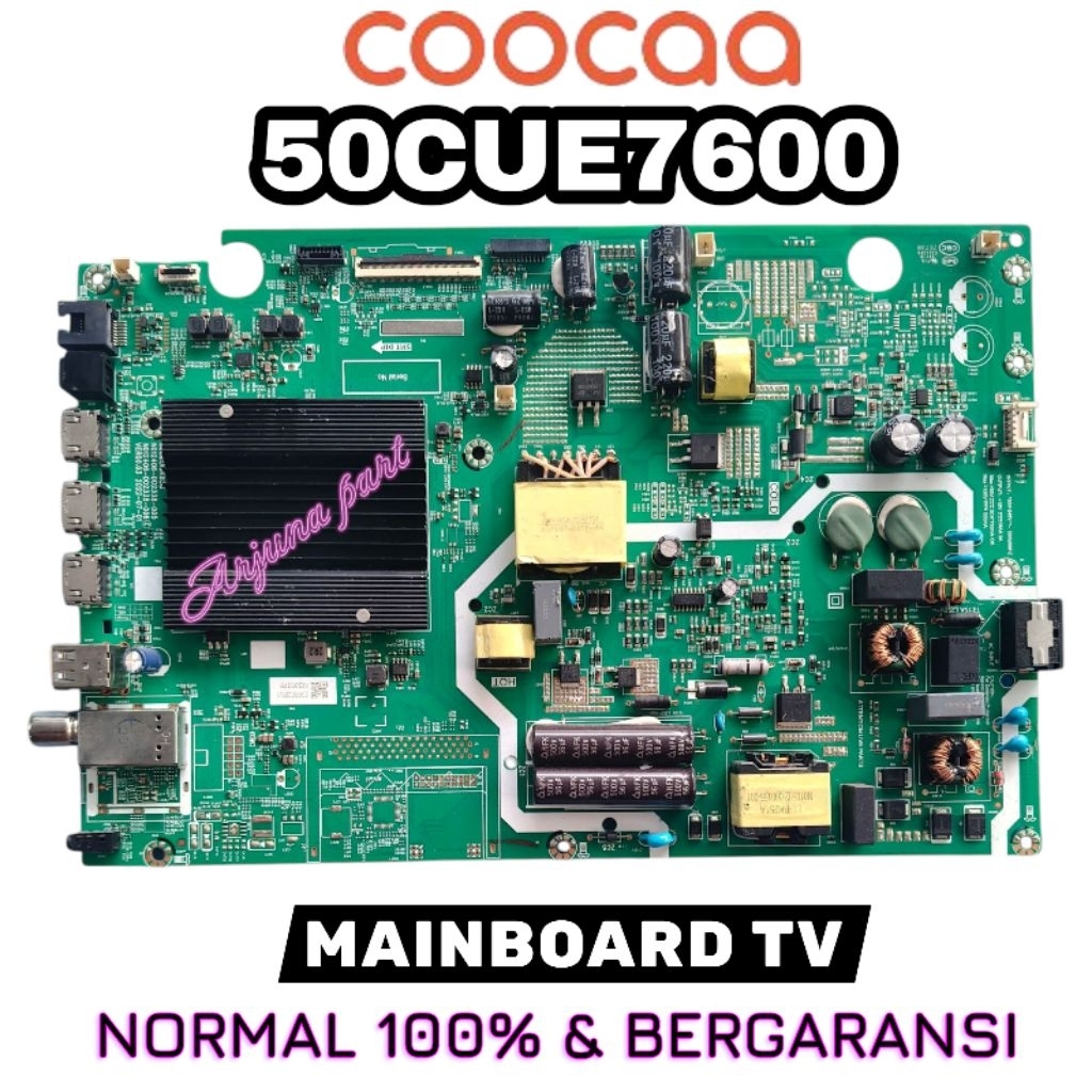 MB TV COOCAA 50CUE7600 / MAINBOARD TV COOCAA 50CUE7600 / MESIN  TV COOCAA 50CUE7600 / MODUL TV COOCA